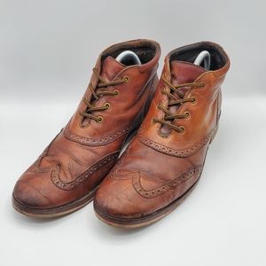 Cole Haan Liam Chukka Wing Tip Brown Leather
